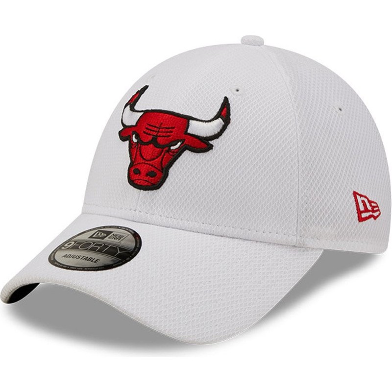 New Era Curved Brim 9FORTY Diamond Era Chicago Bulls NBA White Adjustable  Cap: Caphunters.lv